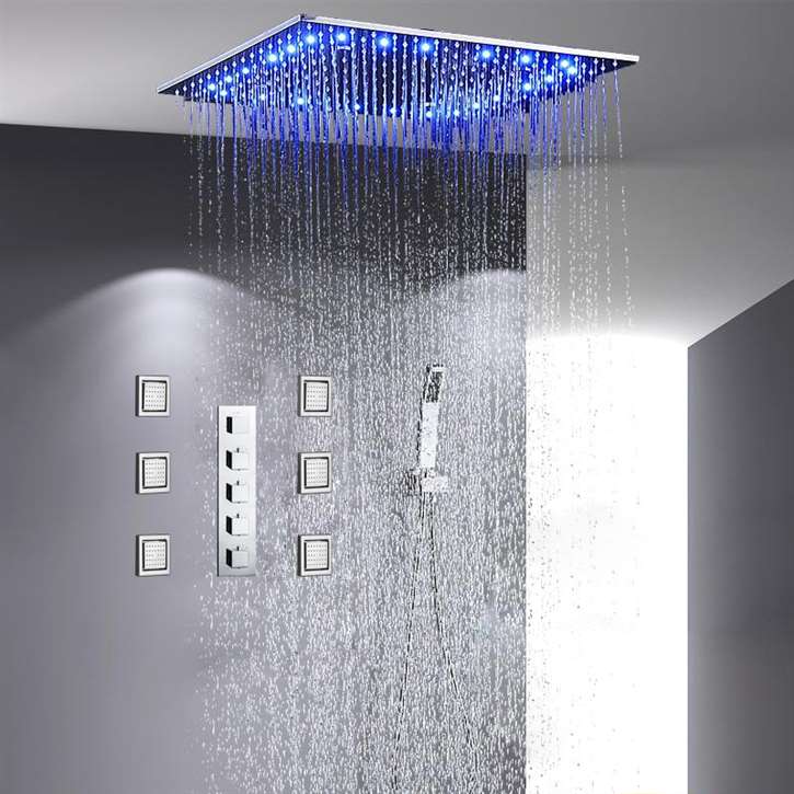 FontanaShowers LED rain shower system